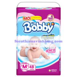 BỈM - TÃ DÁN BOBBY SIZE M SIÊU MỎNG 48 MIẾNG (CHO BÉ 6 - 10KG)