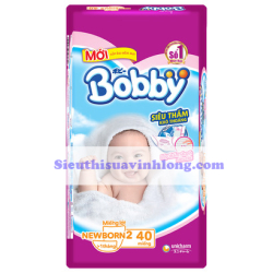 MIẾNG LÓT BOBBY NEWBORN 2 - 40 MIẾNG (CHO BÉ TRÊN 1 THÁNG)